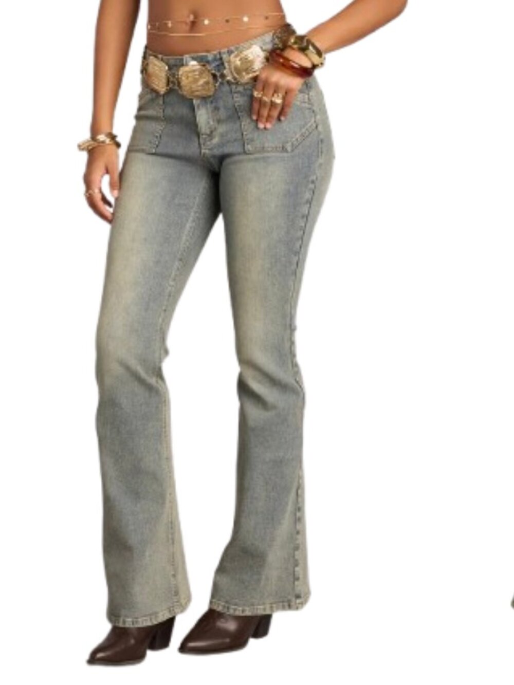 Windsor Off Duty Shape Mid-Rise Flare Denim Jeans Size 3👖💙✨